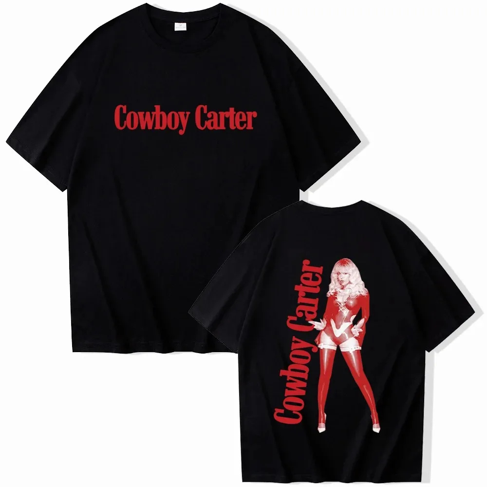 2024 Beyonce Cowboy Carter Album T-Shirts Woman Man Short Sleeve T Shirts Fans Gift Tops High quality Cotton Top Free shipping