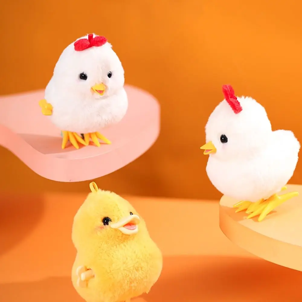 Simpatico peluche a carica pulcino anatra bambola animali di peluche pulcino regali animali giocattolo