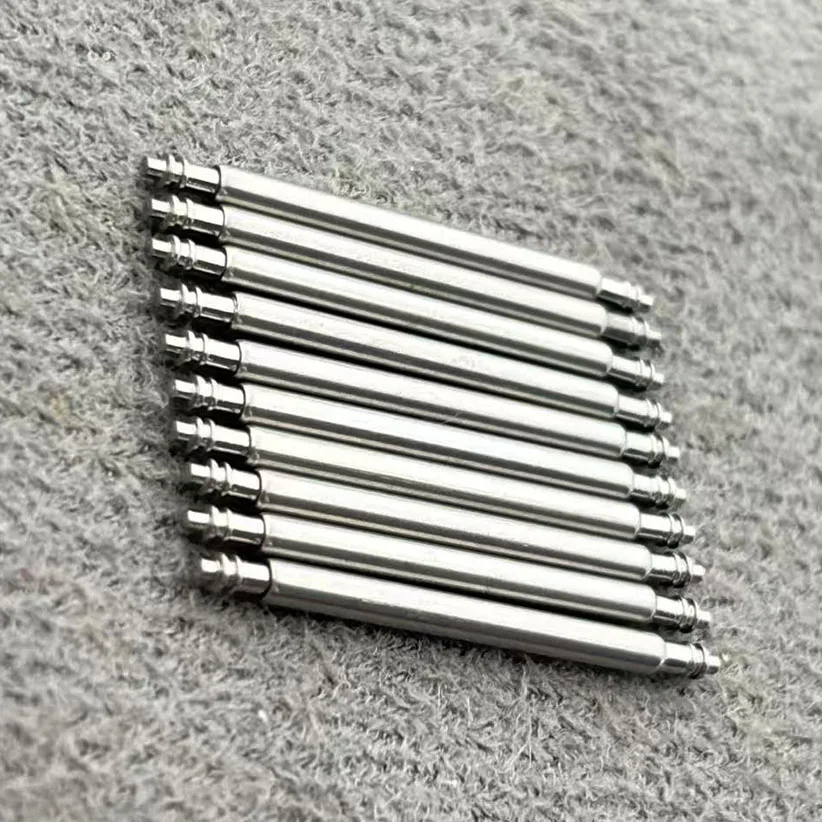 10pcs Watch Accessories: 304 Stainless Steel Spring Lugs, Stem, 1.5mm Thick Strap Connecting Rod, Fixed Axle Lugs