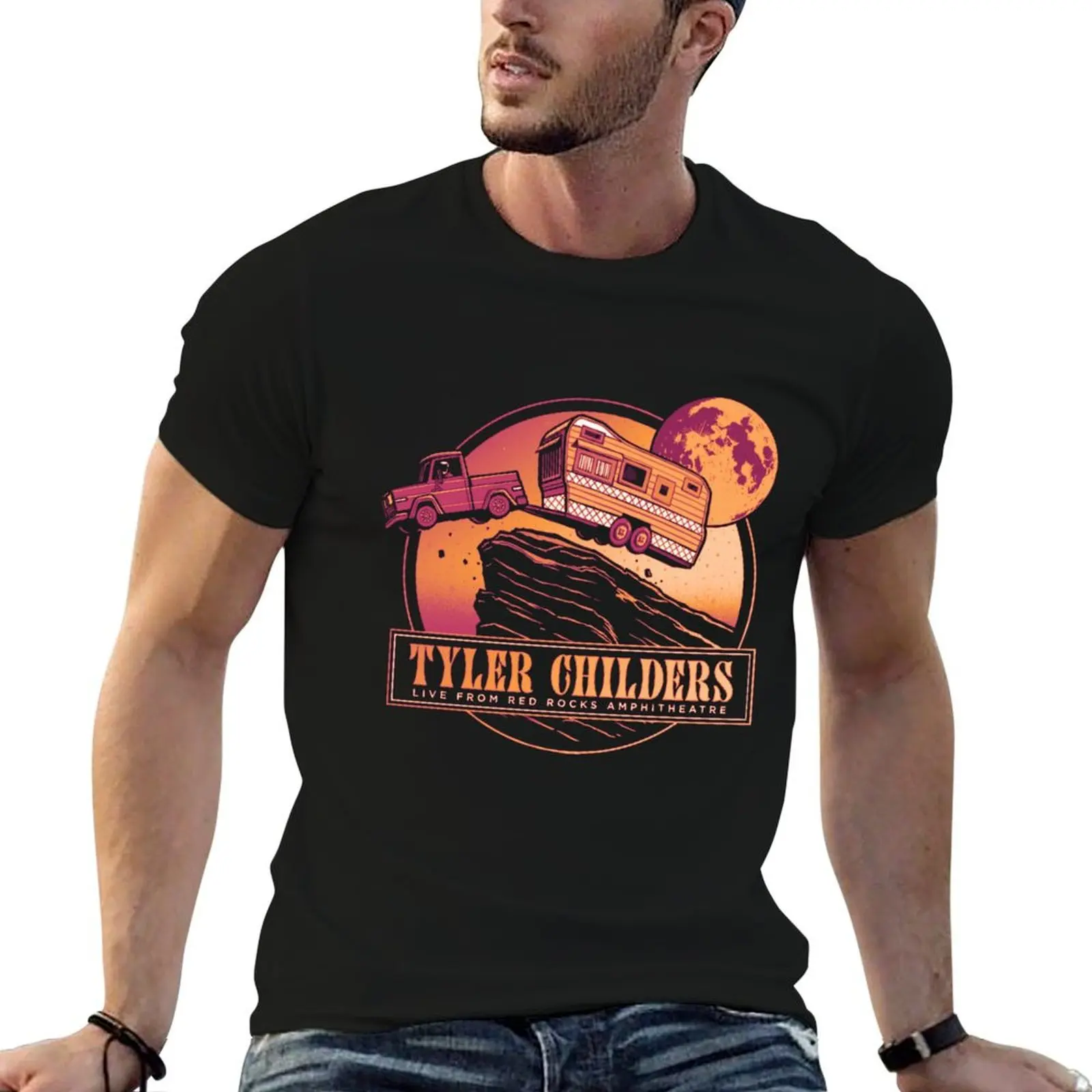 Tyler childers bus moon best sellers v2 T-Shirt Sports Casual Breathable Tee Shirt
