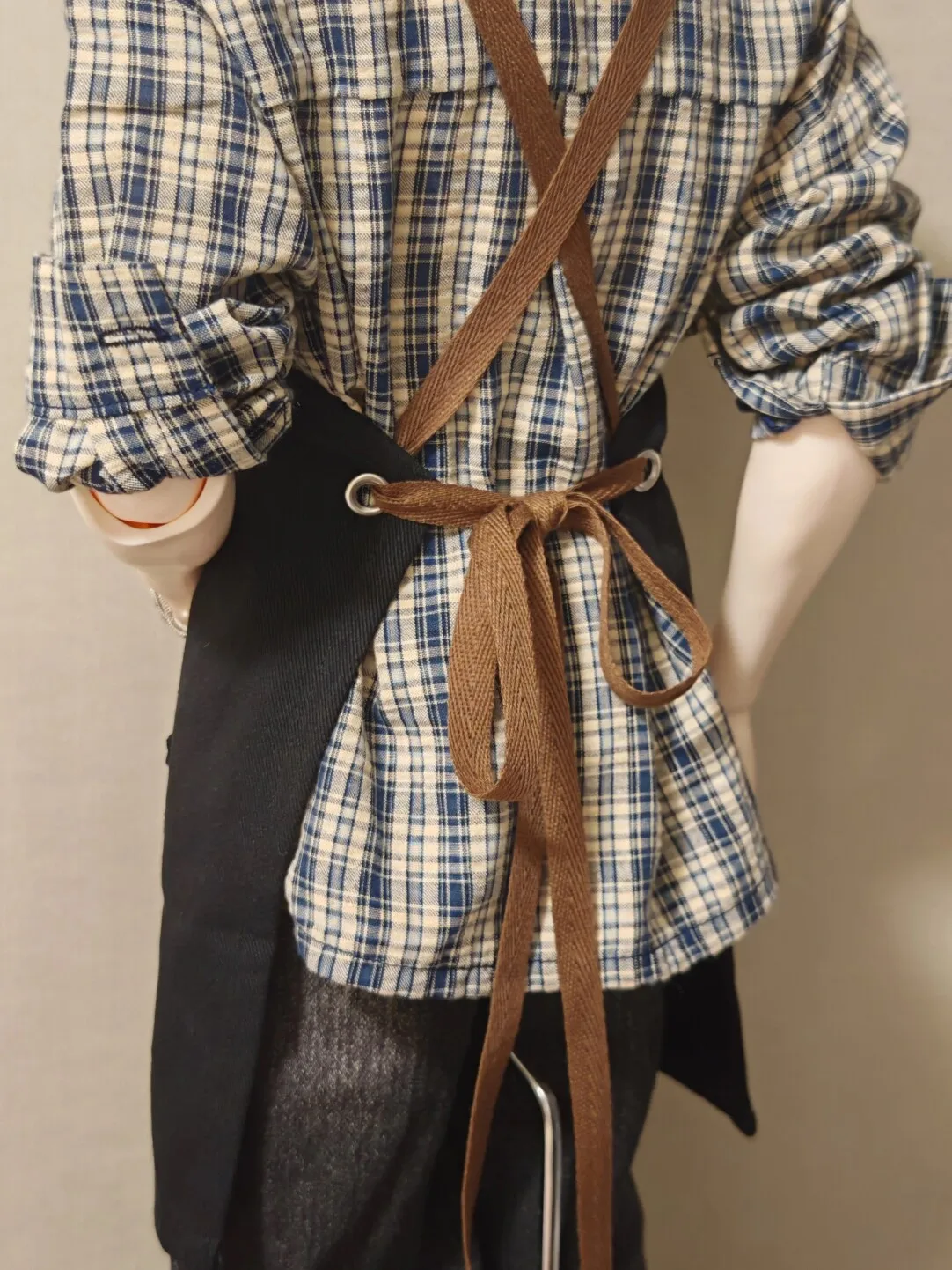 Fashion 1/4 1/3 Doll's Clothes Fit To 45cm, 75cm Bjd Doll Coffee Apron Dress Up Girl Toys Play House Doll Accessories, No Doll