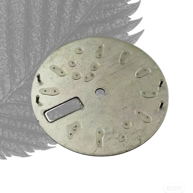 28,5mm nuevo NH36 Dial S Logo doble fecha verde luminoso superficie de punto de color accesorios de modificación de esfera de reloj