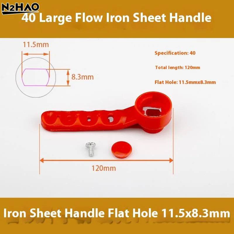 2Pcs Ball Valve Handle Replacement Iron Long Handle Leak Proof Ergonomic Universal Fit For Gas Pool Faucet Water Garden Outdoor