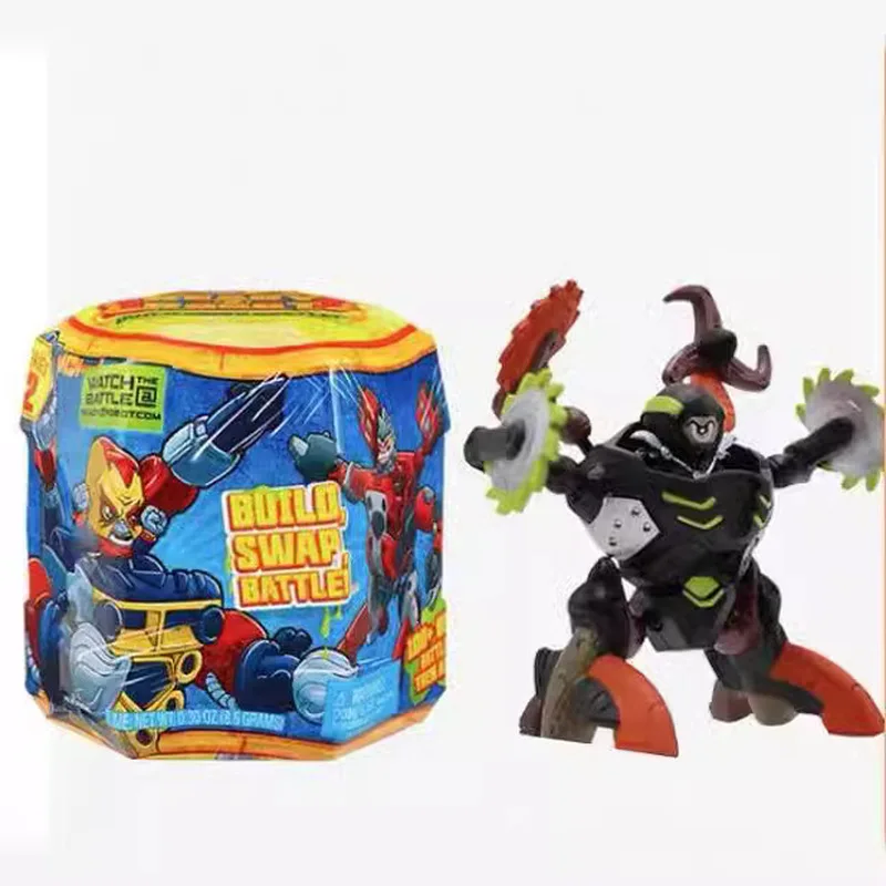 

MGA R2R Giochi Ready2robot Assemble Mechanical Warrior Blind Box Boy Weapon Battle DIY Figures Model Toys Decorative Gift