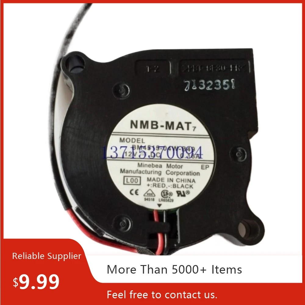For NMB BM4515-04W-B49 45mm 12V 0.18A DC Blower Turbofan Cooling Fan for Electronics