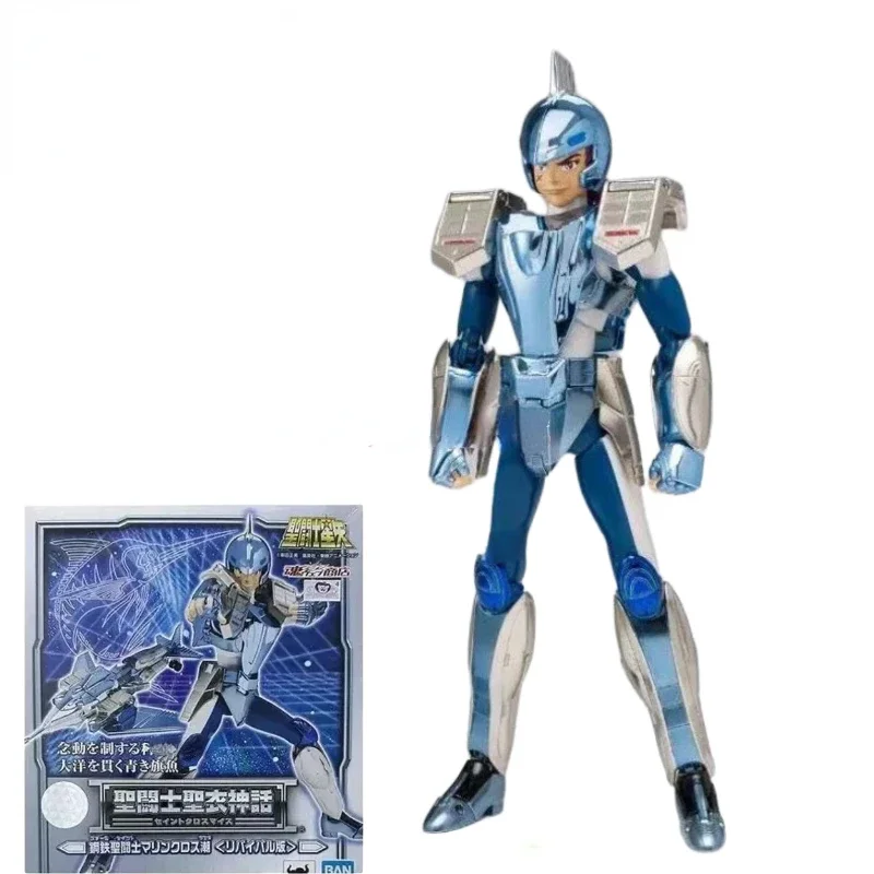 

In Stock Bandai Saint Seiya EX Saint Cloth Myth Steel Cloth Tidal Revival Edition 16CM Action Figure Toy Gift