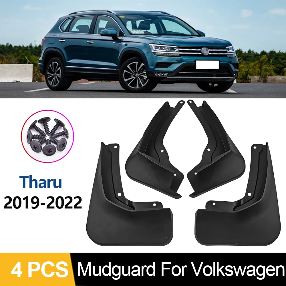 

4PCS Front Rear Mudguards Splash Guards MudFlaps For Volkswagen VW Tharu 2019 2020 2021 2022 Car Fender Mud Flaps Accessories