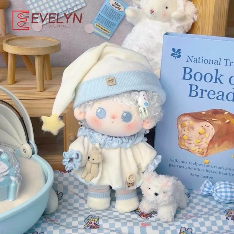 Evelyn（Doll）20cm Stuffed Toy Cute Plush Clothes Replacement Outfit Love and Deepspace  Mini Clothes Creative Gifts
