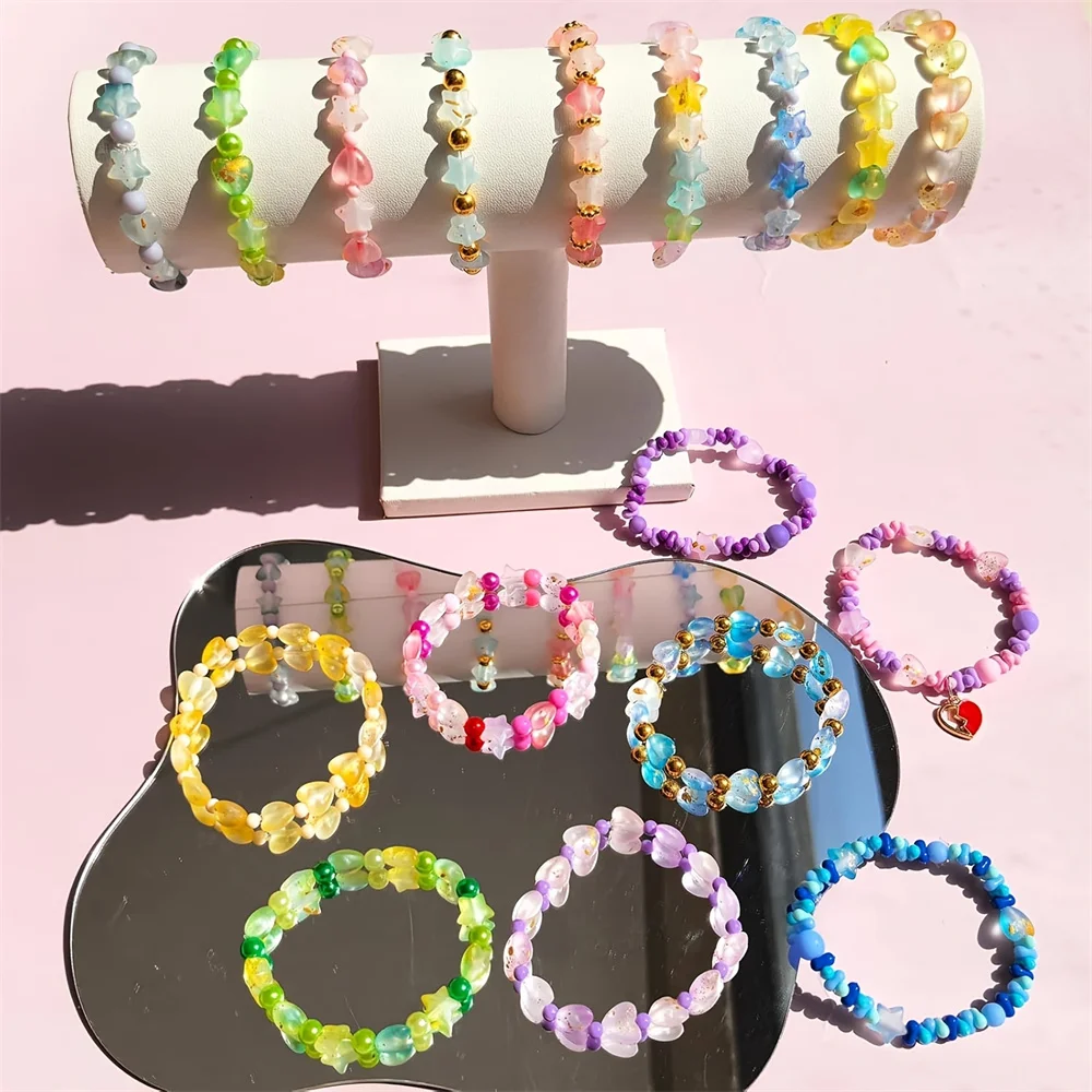 610pcs 24 grid Star Moon Mixed Color Exquisite Box DIY Bead Bracelet Necklace Making Handmade Beads view 4