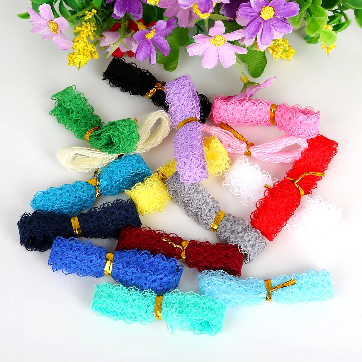 5yards  Lace Trim Ribbon 15mm width DIY Sewing Craft Material Wedding Party Birthday Christmas Decorations