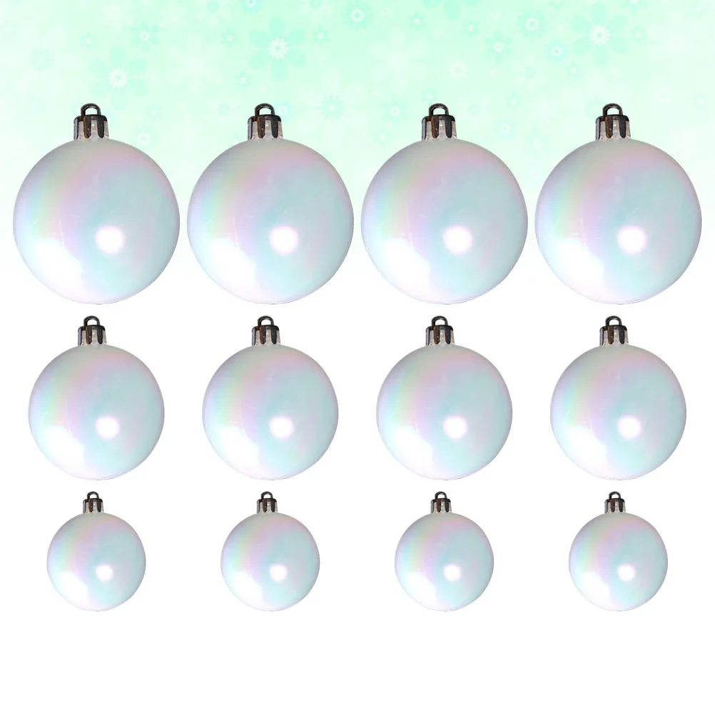

12Pcs Hanging Ball Decor Painted Cake Pendant Lightweight Party Ornament for Wall Table Hallway Christmas Decoration