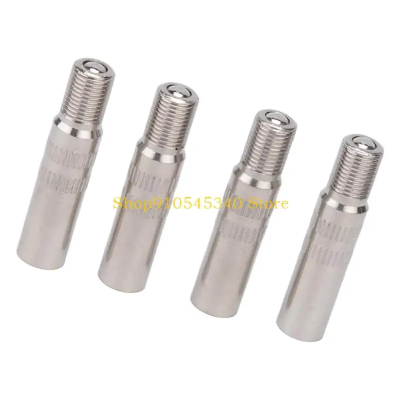 U2JA 4 Tire Stem Extensions with Textured Grip Sections for Handling
