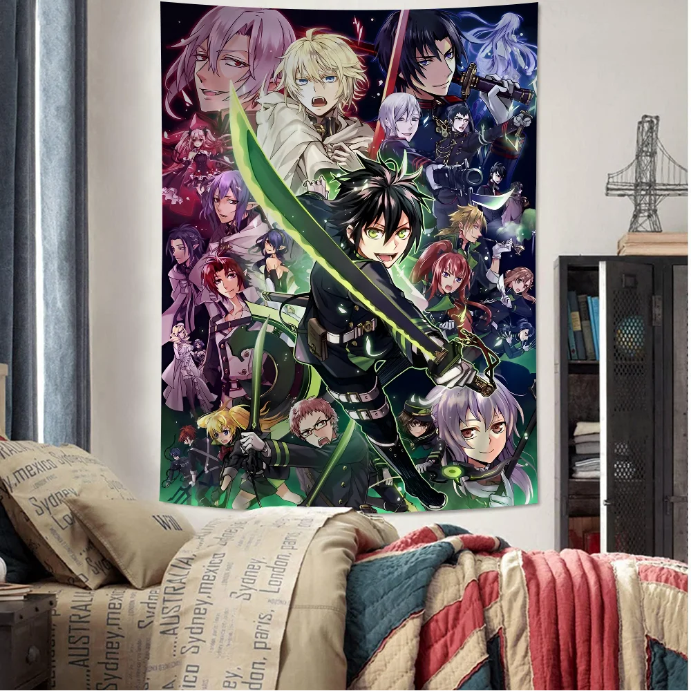 

S-Seraph Of The End DIY Wall Tapestry For Living Room Home Dorm Decor Wall Art Decor