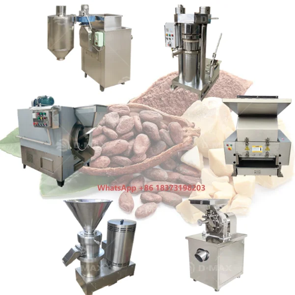 Factory Price Cocoa Beans Processing Line Cocoa Butter and Cocoa Powder Production Line