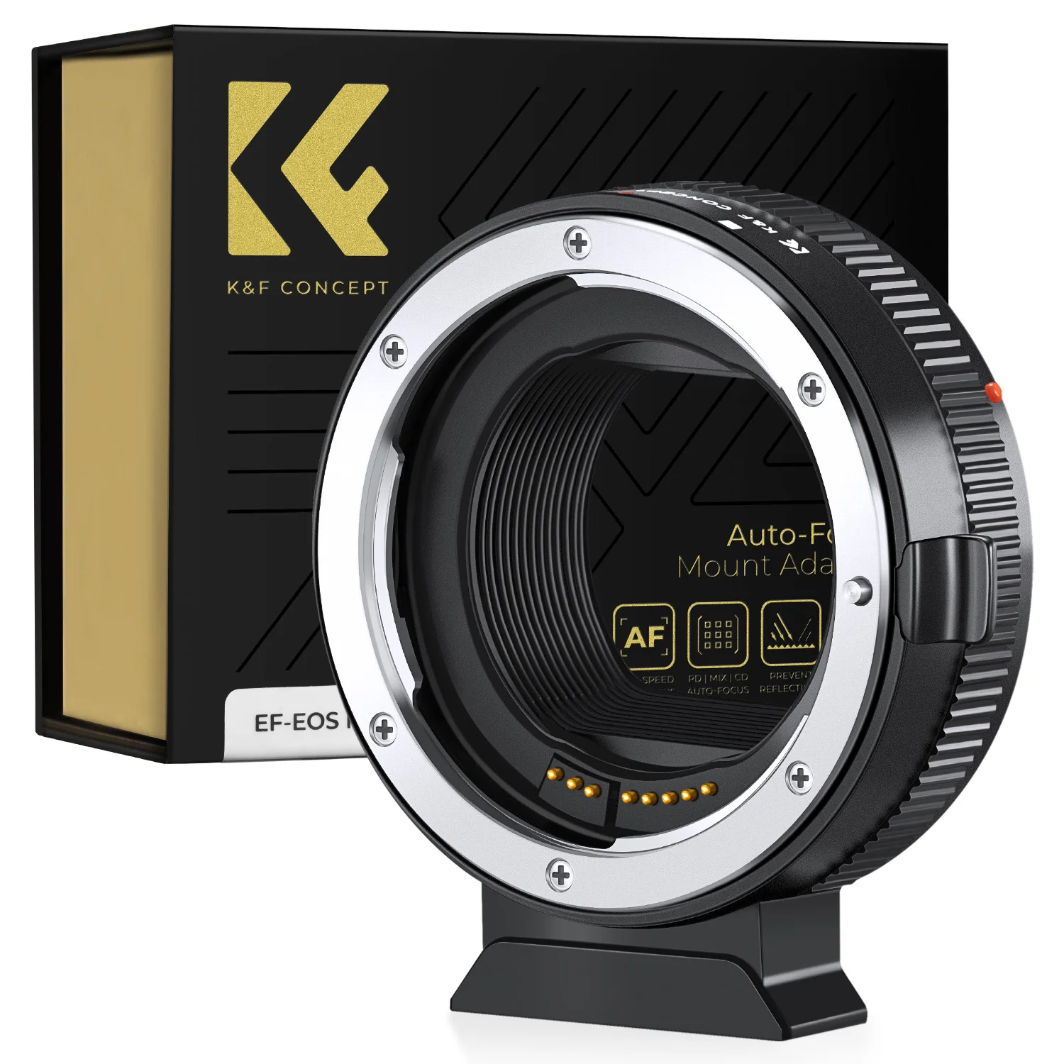 K&F Concept EOS-EOS R II 2 Auto Focus for Canon EF EF-S Mount to Canon EOS R RF RP R1 R3 R5 R6 Lens Adapter