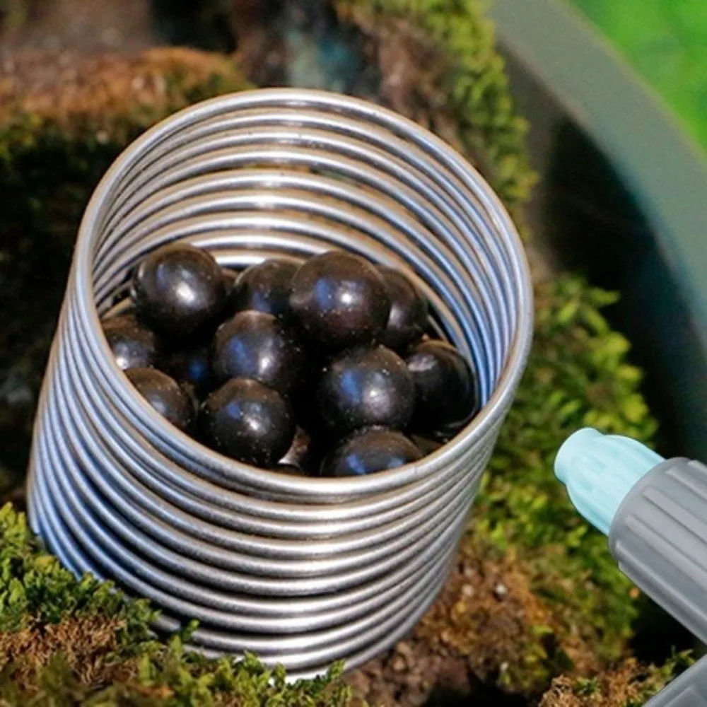 10Pcs Stainless Steel Automatic Fertilizer Box Column Shape Resisting Rust Plant Growth Box Slow Release