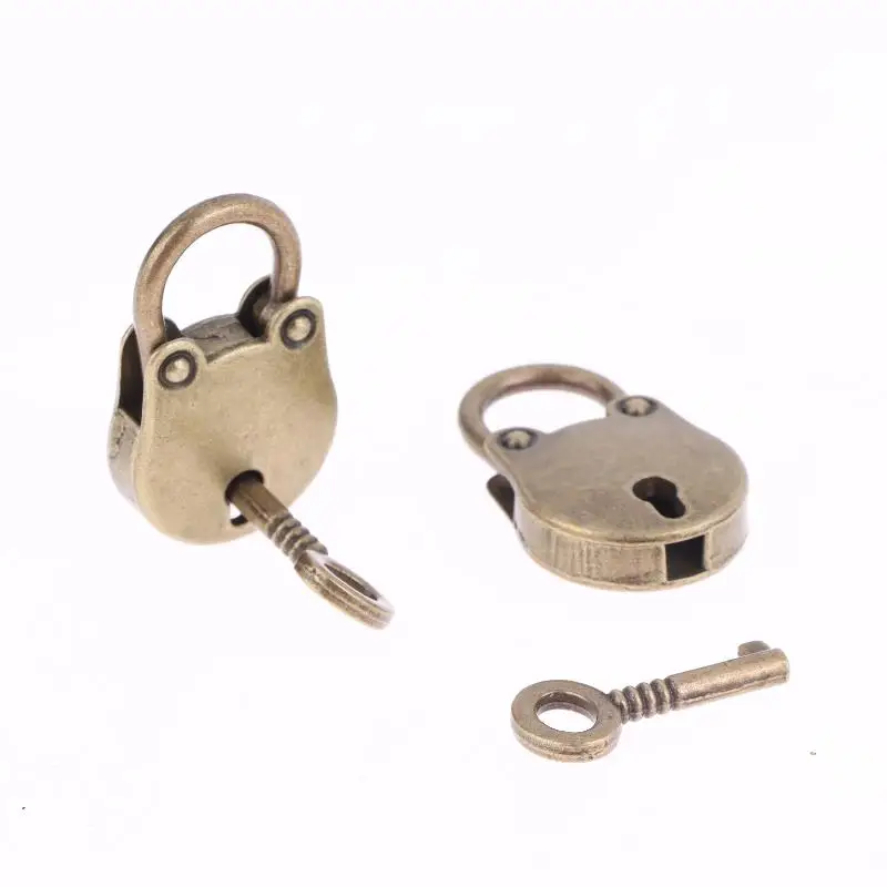 1/3 set chiavi in lega antiche lucchetti vecchio orso vintage lucchetto per scatole borse per bagagli diario hardware serrature mini orso testa di blocco
