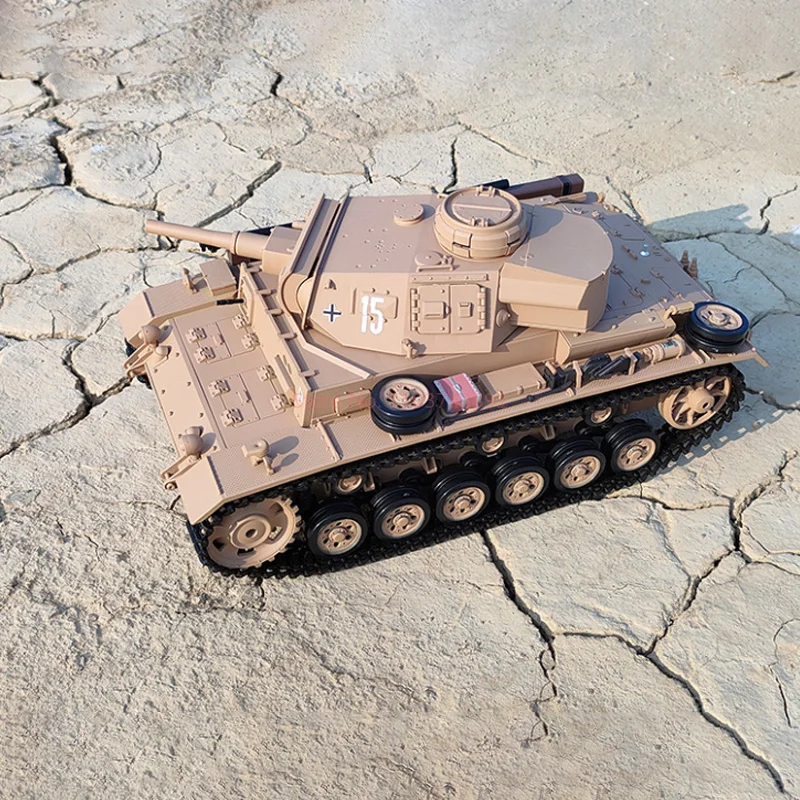 Kubin Kehenglong 3849-1 1:16 Deutscher Panzer III H-Typ-Panzer Simulation Fernbedienung Elektrischer multifunktionaler Wettbewerbspanzer