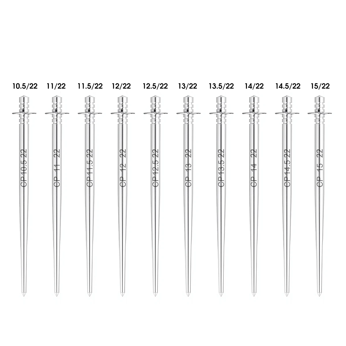 Alconstar 10pcs Aluminum Polini Conical Needle with Clips 343.0600 343.0601 CP 14/22 12/22 For Polini CP 15 /17.5/19/21/23/24mm