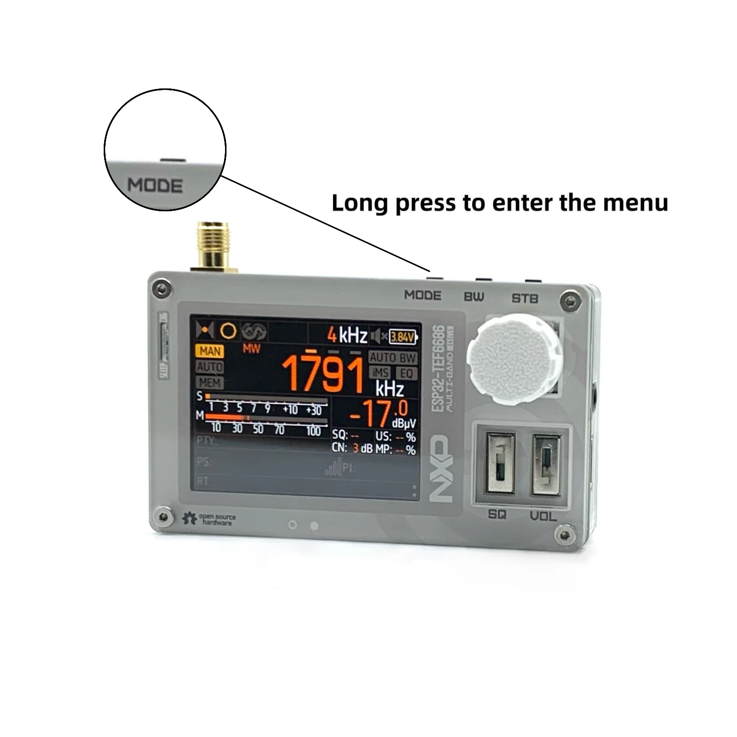 

C3 Mini TEF6686 DSP Radio ESP32 Chip Full Band Radio FM/LW/MW/SW Radio Receiver PE5PVB Open-source