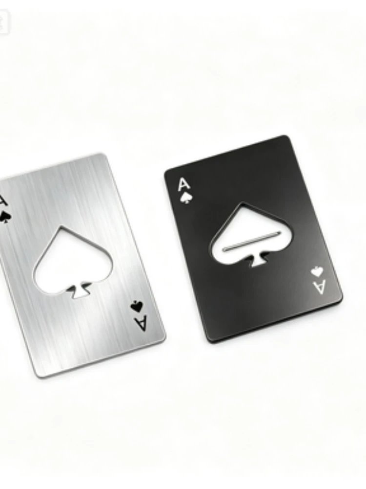 Credit Card Shape Spades A Bottle Opener Stainless Steel Portable Beer Wine Opener