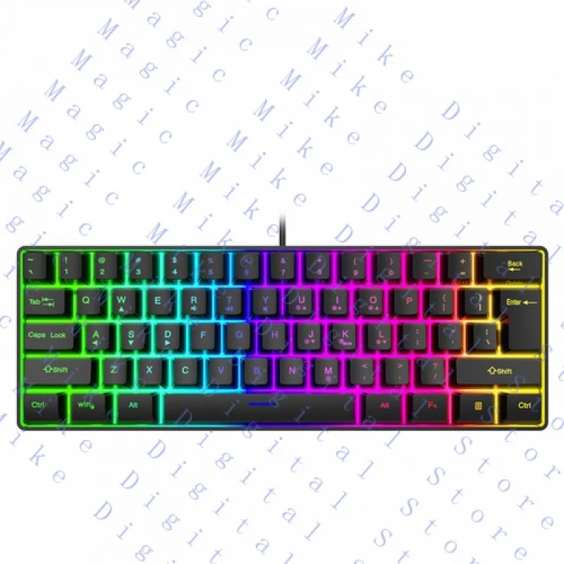 

UU 61-клавишный проводной игровой манипулятор K401 Sense Electric Competition Game Keyboard