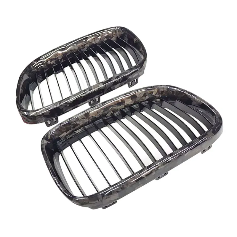 E92 E93 M3 مزورة من ألياف الكربون 1-Line شواء المصد الأمامي شبكة الكلى لسيارات BMW M3 E92 E93 شواية الكربون 2010-2013 #4