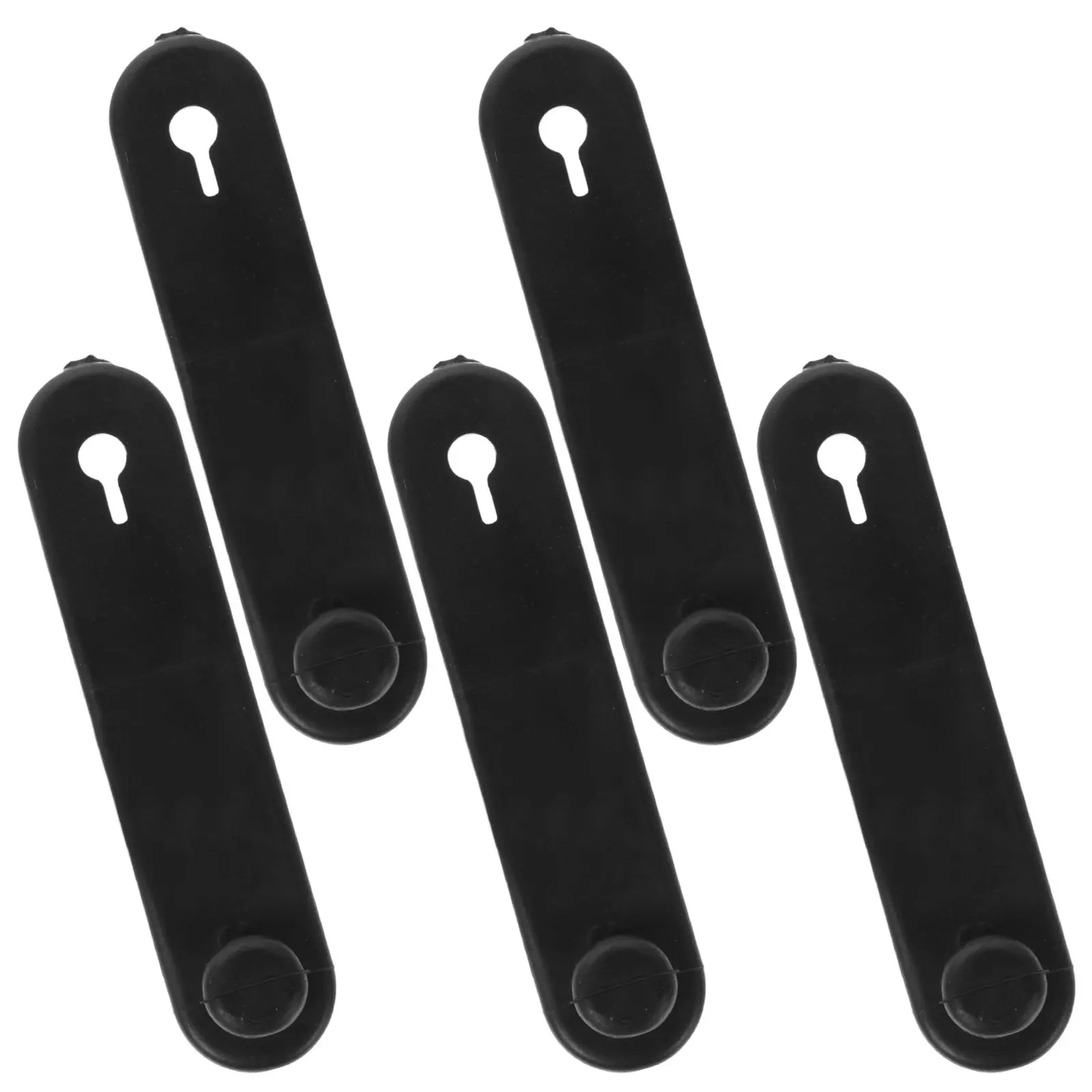 5Pcs Flexible Silicone Cable Tie Strap for Motorbike Brake Lines Clutch Wires Throttle Cables Organization Easy Secure Fixing