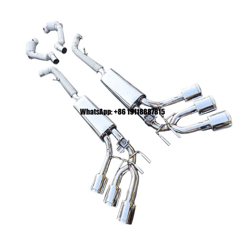 

Catted Heat Shield Downpipe Catback Muffler For Mercedes-benz G63 W463 2013-2019 Valvetronic Full Exhaust System With Tips