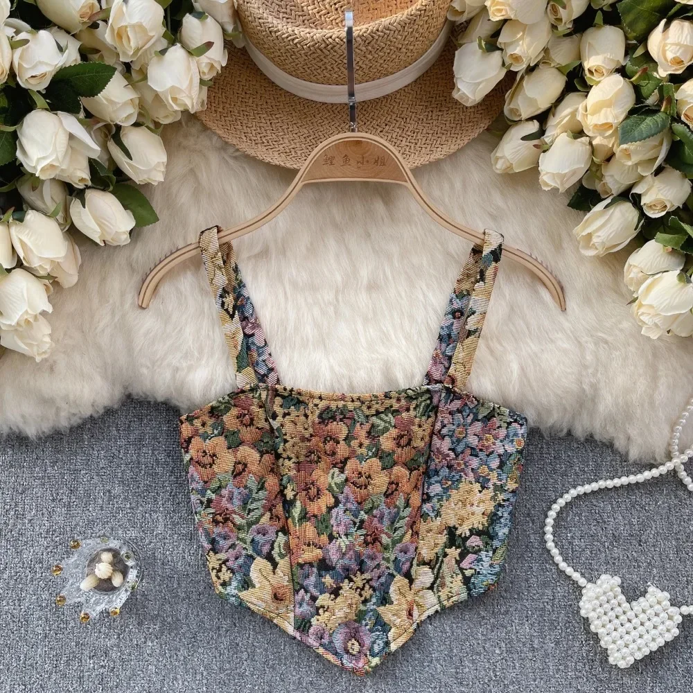 

Сексуальный топ без бретелек с жаккардовым принтом, шикарные майки без бретелек, тонкий корейский топ на бретелях, элегантный укороченный топ, осенний женский корсет, бюстье