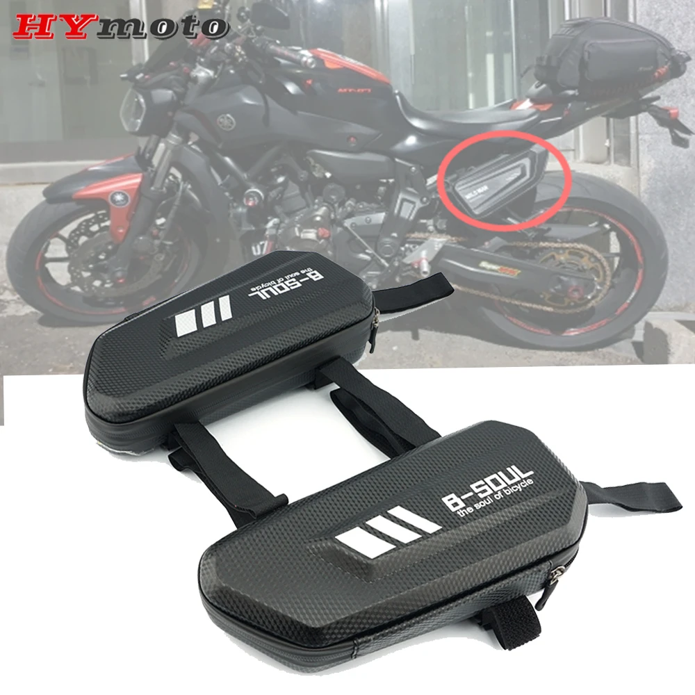 For YAMAHA XJR1300 FJR1300 XJ6 FZ6R TDM 900 XV950 FZ25 VMAX Motorcycle Modified Hard Shell Waterproof Triangle Side Package Bag