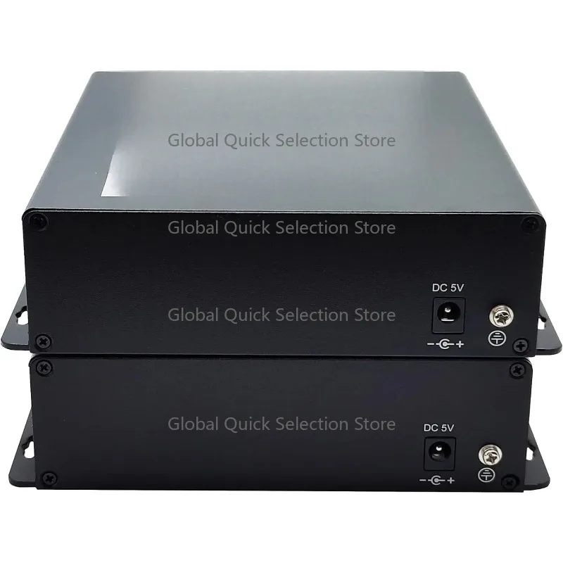 Broadcast Grade 4CH SDI Over Fiber Extender LC Interface SDI+Ethernet to Fiber Optic Media Converter for Professional Video Tran