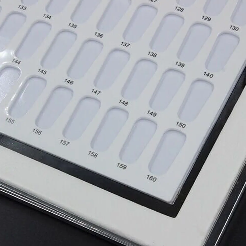 

Nail Color Show Book for Manicure Polish Glue Display Golden Design Premium Material Exquisite Detail Professional Color