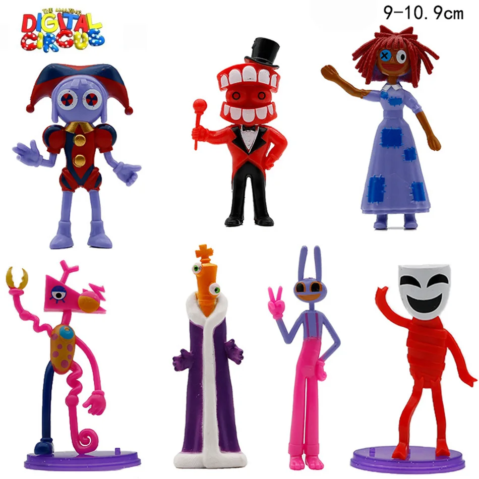 7/9/10PCS The Amazing Digital Circus Figure Action PVC Model Toy Desk Decor Collection Children\'s Birthday Gifts