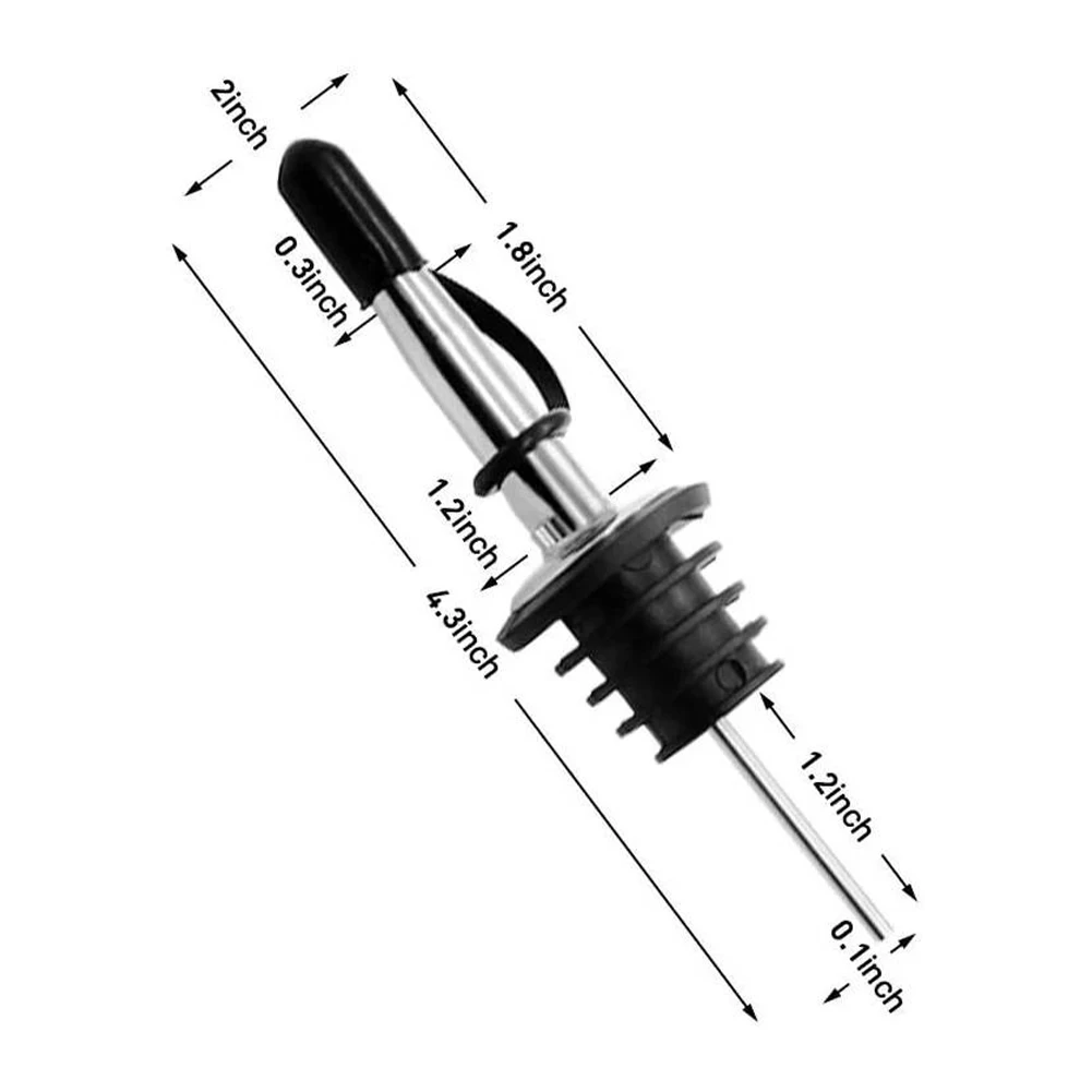 1Pcs Oil Bottle Stopper Cap Dispenser Sprayer Lock Wine Pourer Sauce Nozzle Liquor Leak-Proof Plug Bottle Stopper Bar Accessorie