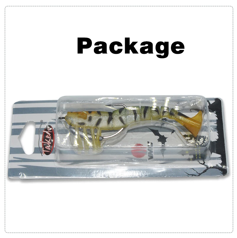 TAKEDO-120mm, 17g Kunstköder für Barsch, Weicher Garnelenköder, Lebendgarnelenköder, VMC Crank-Haken, TPR, TK45 – Detail 9