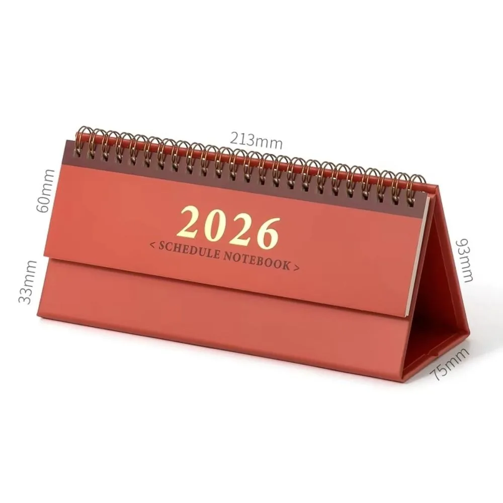 

Simple Mini 2026 Desk Calendar Standing Checklist Horizontal Wall Calendar Schedule Calendars School Stationery