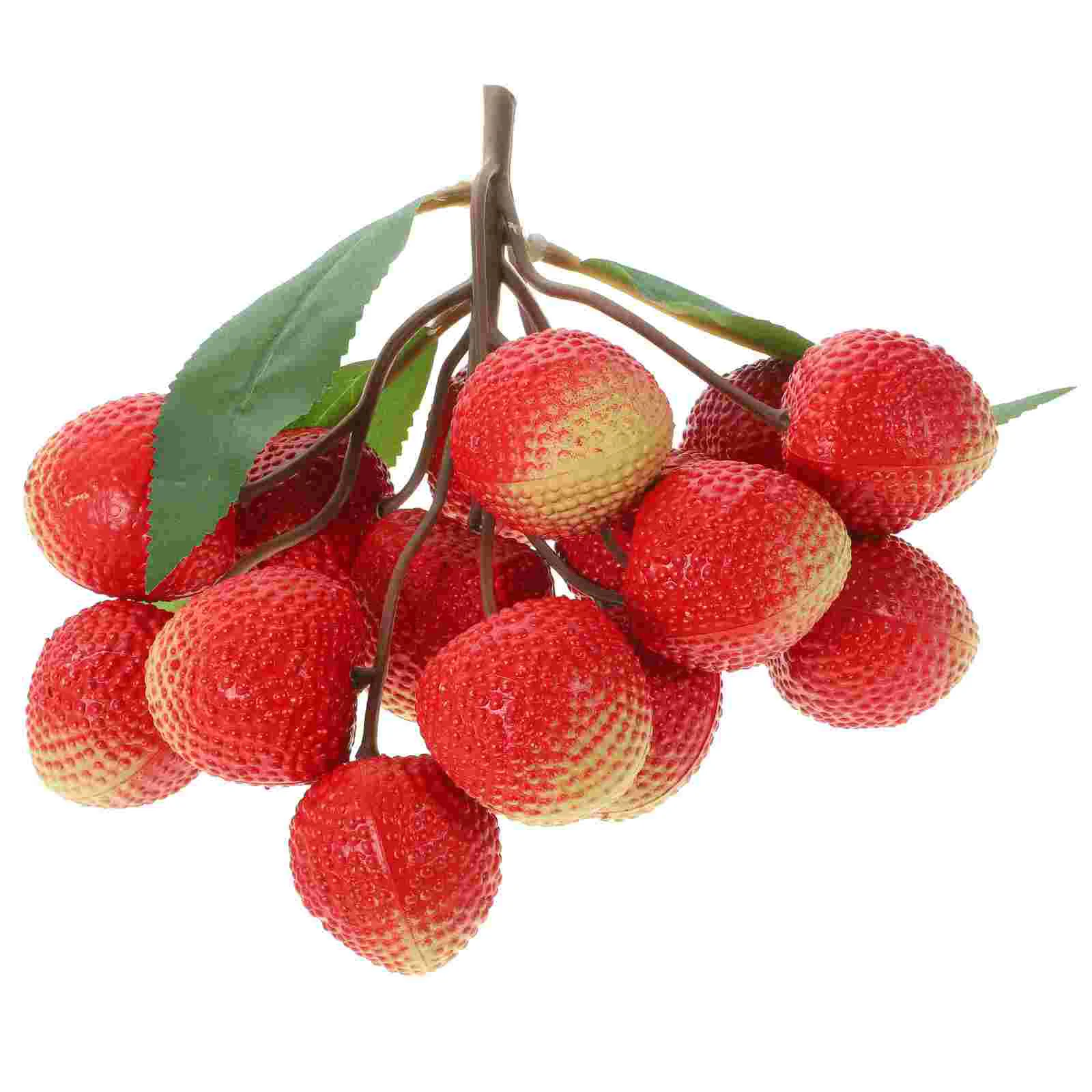 Simulated Lychee String Model Small Fruit Decorating Kit Food Plate Lifelike Ornament Pvc Plastic Fruits Realistic