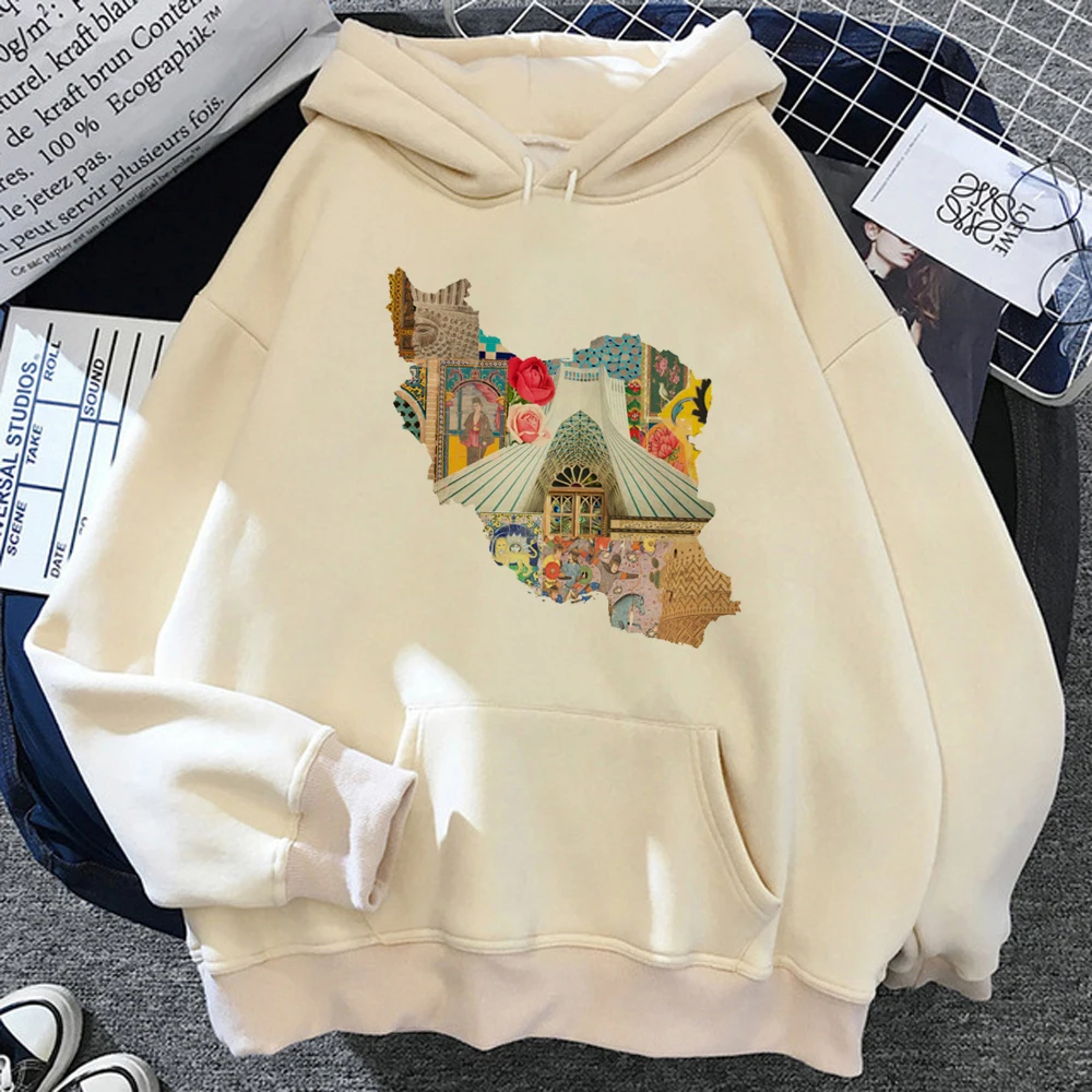

Iran hoodies women funny y2k aesthetic clothing women harajuku Pullover