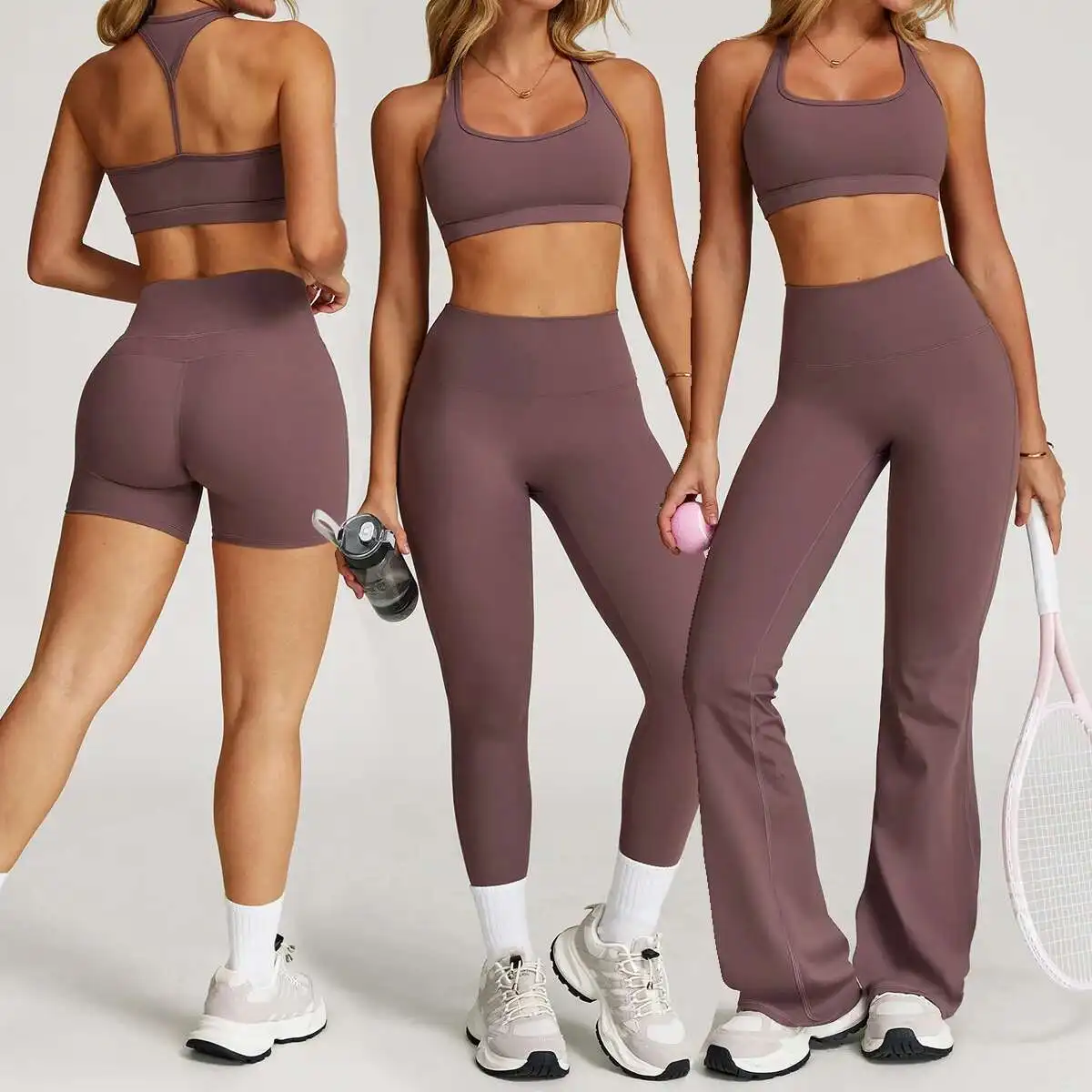 اليوغا مجموعة 2 قطعة رياضية النساء عارية الشعور تجريب مجموعات الصالة الرياضية الملابس رفع اللياقة البدنية الجري ملابس رياضية الرياضة البرازيلي طماق دعوى