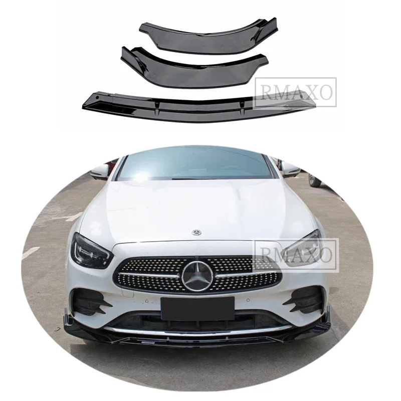 For W213 Front shovel Body kit spoiler 2021-2022 For Benz E-class ABS Rear lip spoiler front Bumper Diffuser Bumpers Protector