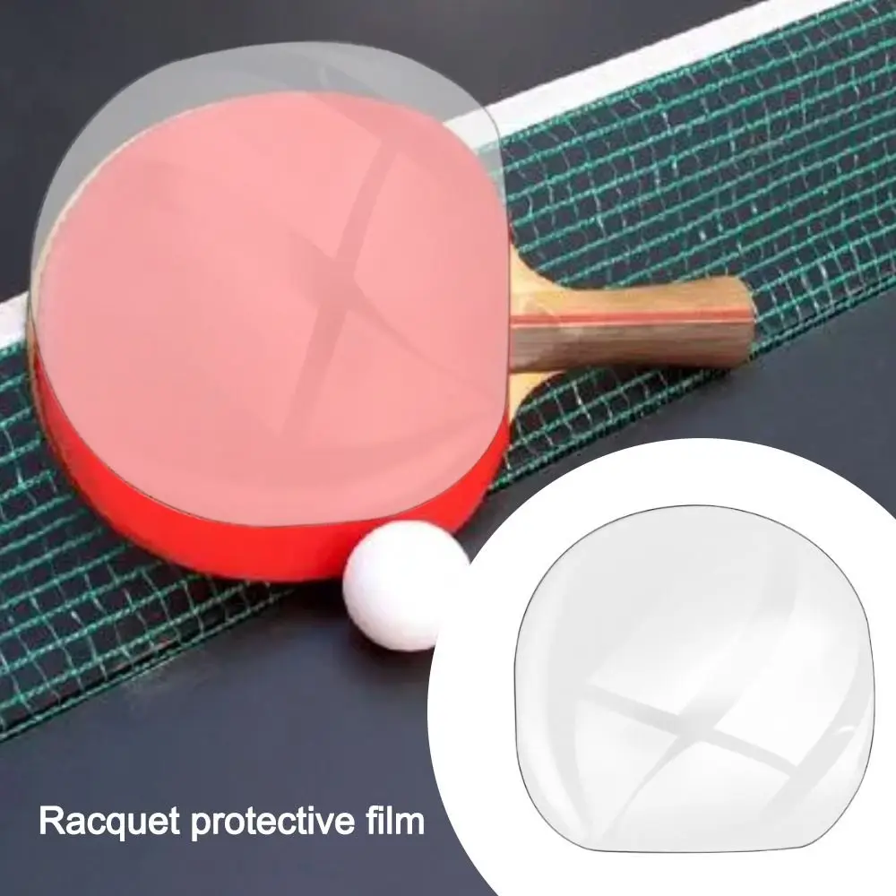 Transparent Ping Pong Racket Protective Film Sticky Dust Proof Table Tennis Paddle Maintenance Cover Self Adhesive Rubber Tool