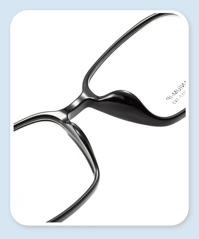 Ultra Licht Titan TR90 Transparent Brillen Neue Fashion Square Spektakel Myopie Benutzerdefinierte Optische Brillen Mann Frau – Detail 4