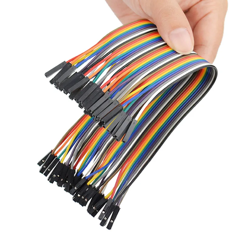 40pcs Dupont Line 10/15/21/30/40cm 40Pin Male to Male Female Jumper Wire Dupont Cable for DIY Arduino Breadboard Kit F-F F-M M-M