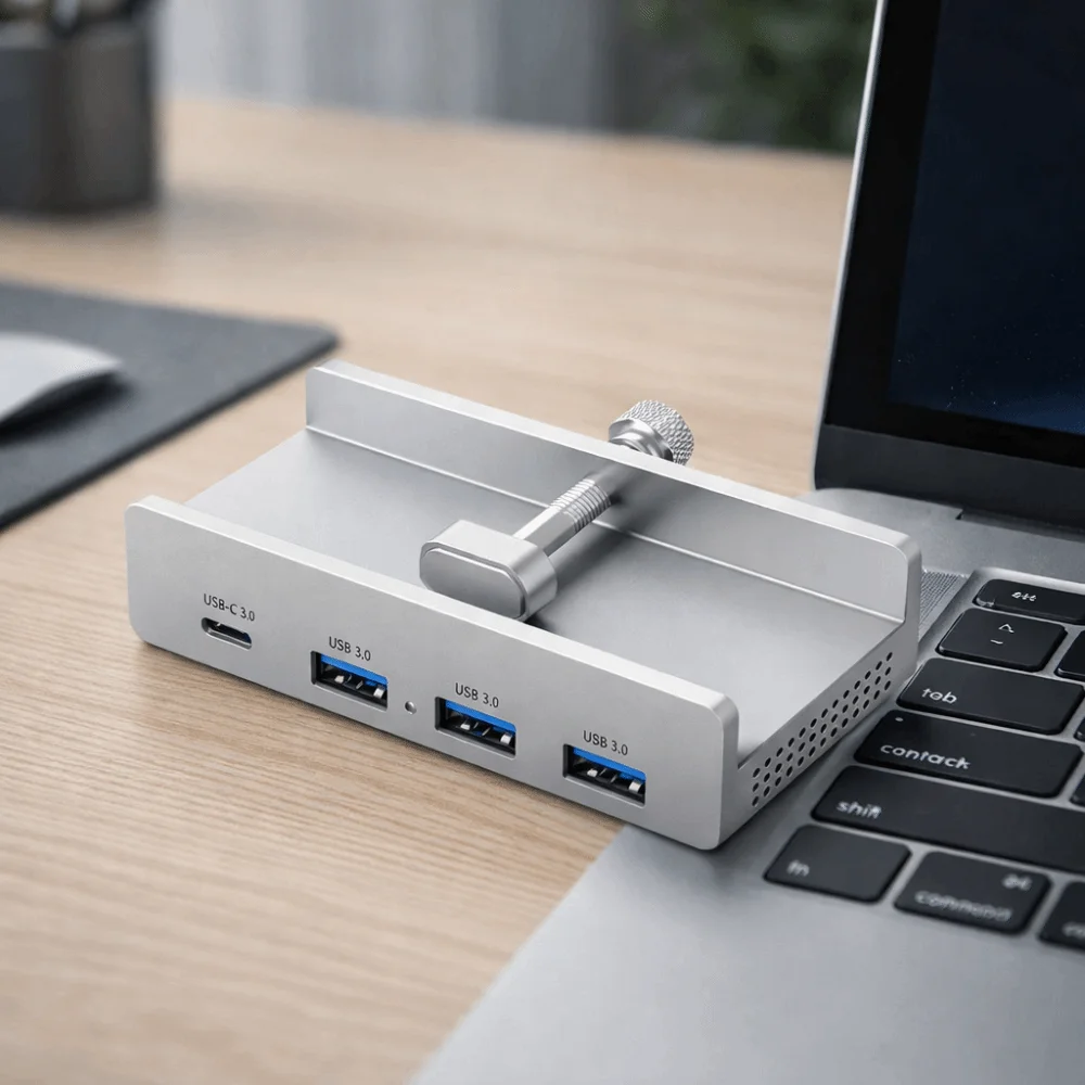 USB3.2/3.0/2.0 USB HUB Clamp 5Gbps Universal External USB Splitter Adapter Power Supply High Speed HUB Computer Expansion
