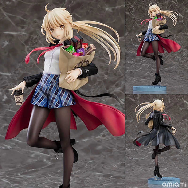 Anime Saber/Altria Pendragon [Alter] Heroic Spirit Traveling Outfit Ver. 1/7 PVC Action Figure Collectible Model Toys Doll Gifts