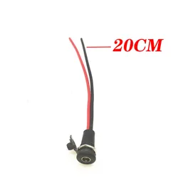 1/2/5/10pcs 5.5x2.1- 5.5*2.5mm  DC Power Supply Threaded Charging Socket Female Jack Panel Mount Connector with Waterproof Cap