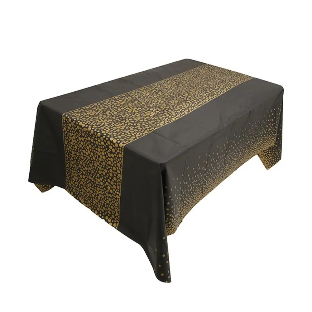 Disposable Table Cover PEVA Table Cloth Large Oilproof  Chic Spillproof Soil Resistant Holiday Disposable  Table Cover