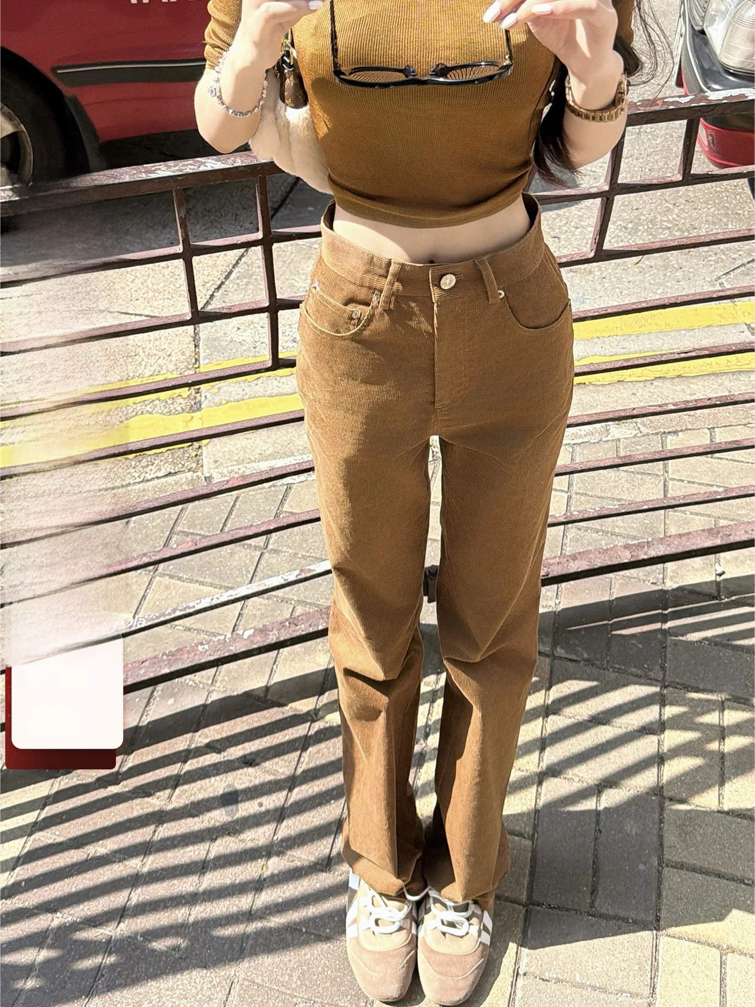 

Женские повседневные брюки Ele Sle Viola SP King of Pants из вельвета, зауженные прямые брюки с зауженными штанинами, на молнии на талии