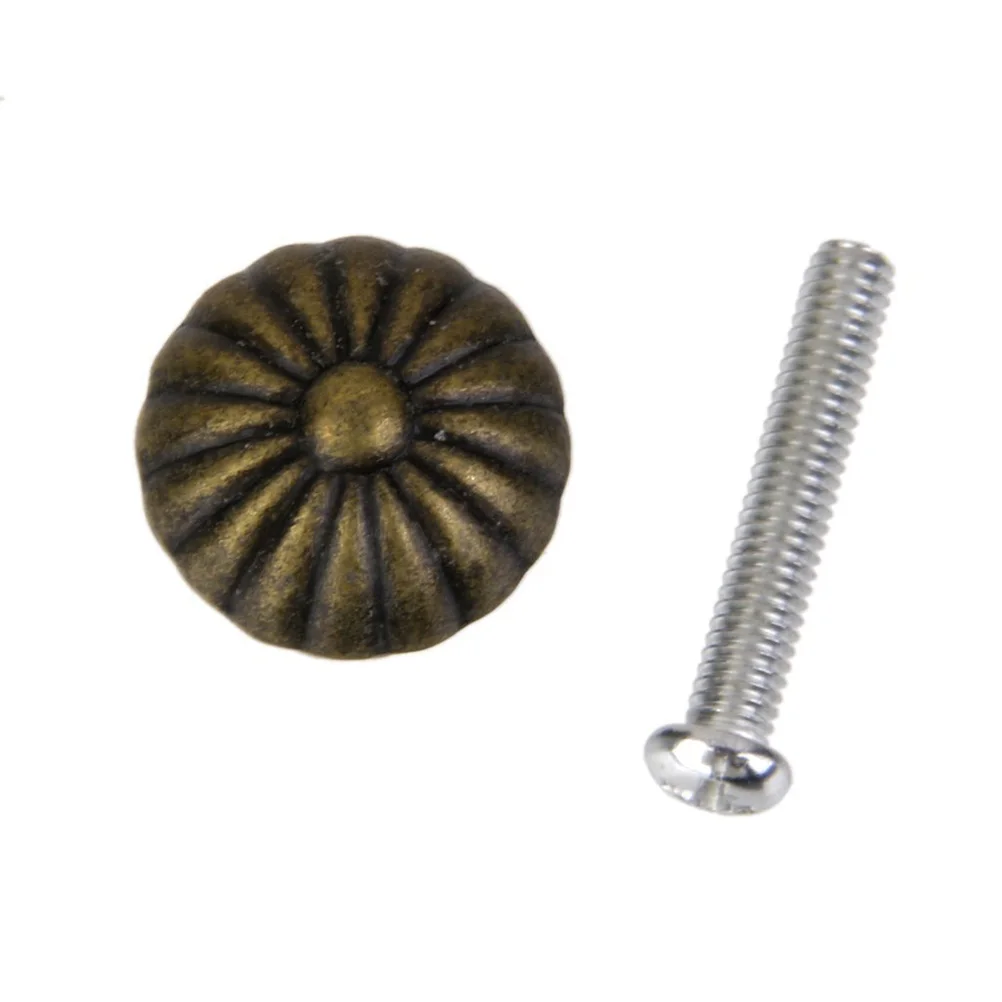 

10Pcs Mini Round Vintage Knob Pull Handles for Cabinet Drawer Cupboard Easy to Install Furniture Accessory Pull Handle